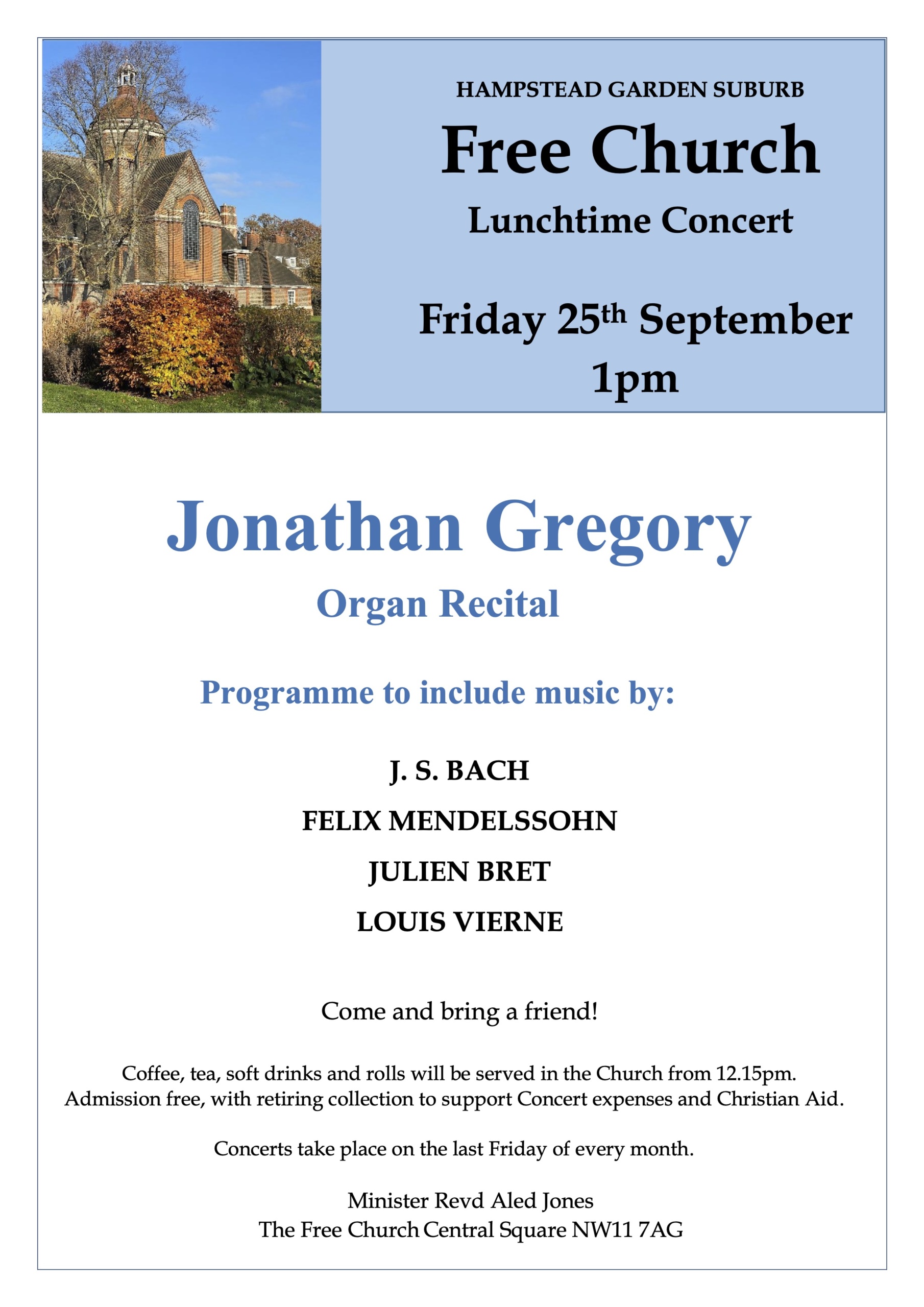 Jonathan Gregory concert